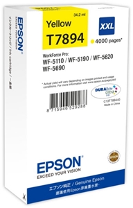 Original Epson T7894 XXL Yellow Extra High Capacity Ink Cartridge (C13T789440)